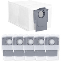 6Pack Vacuum Dust Bags For Roborock Qrevo Qrevo Pro Qrevo Master Qrevo Pro  Qrevo Curv Qrevoedge Saros10R  Qrevo Slim Clean Base Automatic Dirt Disposal Bags  2.7L Large Capacity Qrevo Dust Bag  White