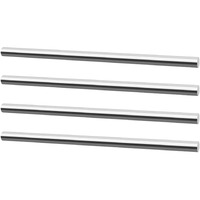 Eoiips 1/4 "" Diameter 304 Stainless Steel Round Rod Solid Rod 10 "" In Length  For Diy Metal Craft & Metal Working Hobbies  4Pcs