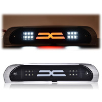 Pit66 Led 3Rd Brake Light  Compatible With 2002-2008 Dodge Ram 1500/2003-2009 Dodge Ram 2500 3500 Led Third Brake Light Cargo Black Housing Smoky Lens