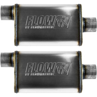 Flowmaster 71226 Flowfx Muffler 409S 2.5 Inch Offset In / 2.5"" Center Out By Maperformance - (2 Pack)