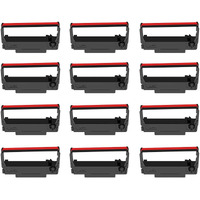 12-Pack Erc30 Erc-30 Erc 30 34 38 B/R Compatible Cash Register Ink Ribbon Used For Erc38 Nk506 Tm-U220 M188B  Btp-M300  Grc-220Br Sbr-275 (Black And Red)