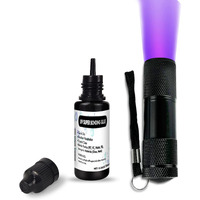 Edsrdxs Uv Bonding & Welding Glue Kit Uv Resin Kit Uv Super Bonding Glue With 3W Uv Light Quick-Drying & Waterproof Liquid Plastic Welding Kit For Plastic  Glass  Metal 0.35Oz (10Ml)