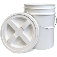 Epackagesupply 5 Gallon Bucket With Gamma Seal Airtight Lid | Made In Usa | Food Grade | Heavy-Duty Premium Hpde Plastic | Durable 90 Mil All Purpose Pail | Easy Stack And Store | Bpa Free  3 Count