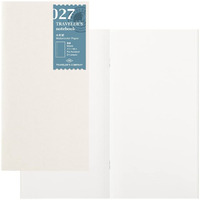 Designphil Traveler's Notebook Refill  Watercolor Paper  2-Pack  8.3 X 4.3 Inches  24 Pages