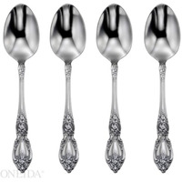 Oneida Wordsworth Everyday Flatware Dinner Spoons 18/0 Stainless Steel  Set Of 4  Silver