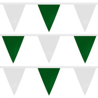 Water Gear Backstroke Flags - Meets All Regulations - Heavy-Duty Vinyl - Great For Swimmers And Divers - Competitive Swim Gear - Green/White