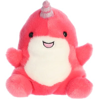 Aurora Adorable Palm Pals Nia Narwhal Stuffed Animal - Pocket-Sized Play - Collectable Fun - Pink 5 Inches