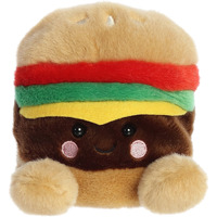 Aurora Adorable Palm Pals Charles Cheeseburger Stuffed Animal - Pocket-Sized Play - Collectable Fun - Brown 5 Inches