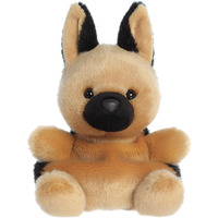 Aurora Adorable Palm Pals Hans German Shepherd Stuffed Animal - Pocket-Sized Play - Collectable Fun - Brown 5 Inches