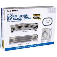 Bachmann Trains - Snap-Fit E-Z Track - Nickel Silver Oval With Speed Controller - Ho Scale