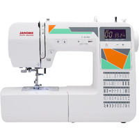 Janome Mod-50 Computerized Sewing Machine With 50 Built-In Stitches  3 One-Step Buttonholes  Drop Feed And Accessories Red