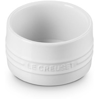 Le Creuset Stoneware Round Straight Wall Ramekin  6.75Oz.  White