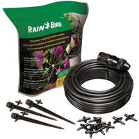 Rain Bird Pottedkit Drip Irrigation Container/Potted Plant Watering Kit  Connects To Faucet/Garden Hose  1/4"" Drip Tubing  360 Micro Bubblers  T-Fittings And Pressure Regulator