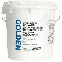 Extra Heavy Gel Matte By Golden  128 Fl. Oz. Jar  Professional Acrylic Gel Medium  Semi-Transparent