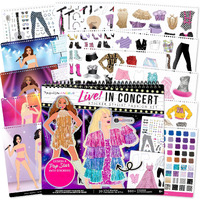 Fashion Angels Live! In Concert Sticker Stylist Fashion Set  Includes Concert Venue Style Boards  Popstar Silhouettes & 600+ Stickers  Ideal Gift For Kids & Teens