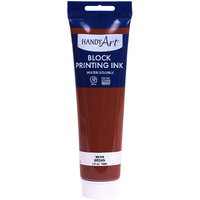 Handy Art 308-050 Water Soluble Block Printing Ink Tube  Brown  5-Ounce