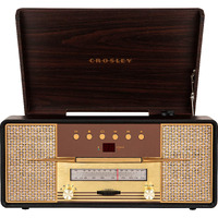 Crosley Cr7016A-Ma Rhapsody 3-Speed Turntable With Bluetooth  Am/Fm Radio  Cd Player  And Aux-In  Mahogany