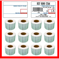 Pokanic Labels Lst-8010 Thermal 12 Rolls - 8400 Labels Printer Printing Scale Compatible With Cas Lp-1000 Cl-5000 Cl-5500 Cl-7200  Easy Weigh Ls-100  Visiontech Dlp-300 (12 Rolls  8010)