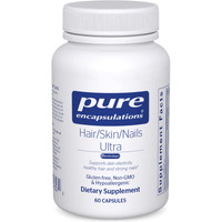 Pure Encapsulations Hair/Skin/Nails Ultra - Supplement For Collagen  Anti Aging  Keratin  Antioxidants  Skin Hydration  Hair  And Nails* - With Biotin  Vitamin C  And More - 60 Capsules