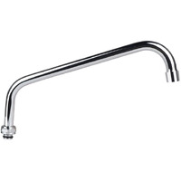 Tnroted 12 Inch Commercial Faucet Swivel Spout Replacement Kit For Commercial Wall Mount Pre Rinse Faucet  360 Swivel Spout Fits For 2 Or 3 Bay Compartment Sinks  Chrome Finish