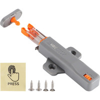 Hbl' 4 Pack Push To Open Cabinet Hardware Or Door Latch  Heavy Duty Non-Magnetic Rv Drawer Catch  Kitchen Hardware Push Release Latch