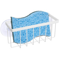 Kitchen Sponge Holder Sponge Holder For Kitchen Sink Suction  Sink Caddy (White)