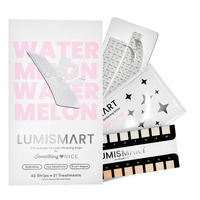 Something Nice Lumismart Whitening Strips - Dentist-Designed  Enamel Safe  Up To 42 Treatments With Smart Adjust - Teeth Whitening Strips In Watermelon For Sensitive Teeth