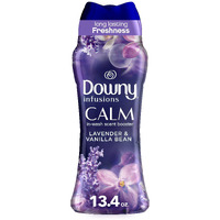 Downy Infusions In-Wash Laundry Scent Booster Beads  Calm  Soothing Lavender And Vanilla Bean  13.4 Oz