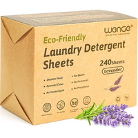 Wenge Eco-Friendly Laundry Detergent Sheets - 240 Plastic-Free  Hypoallergenic Liquidless Washer Sheets For Home  Dorm  Travel  Camping (Lavender Scent)