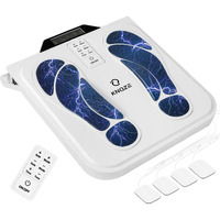 Ems Foot Massager For Neuropathy (Fsa/Hsa Eligible)  Tens Ems Foot Nerve Circulation Stimulator For Pain Relief  10 Modes And 50 Intensities  4 Body Pads  Relieve Swelling  Cramps  Plantar Fasciitis