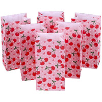 Ysmile Party Gift Bag Small Favor Bag Paper Treat Bag Goodie Cherry For Girl Birthday Kid Celebration 24 Ct