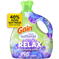 Gain Liquid Fabric Softener (Fabric Conditioner)  Relax  101 Fl Oz  151 Loads