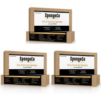 Spongeco - Dry Cleaning Soot Eraser Sponge - Pet Hair  Smoke  Soot  Dust And Dirt Remover - 3X6X1.5 (3 Pack)