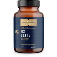 Quicksilver Scientific H2 Elite - Molecular Hydrogen For Energy + Metabolism Support  Water Tablets Perfect For Open Containers - Magnesium Malate Drink Additive (30 Molecular Hydrogen Tablets)