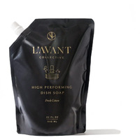 L'Avant Collective High Performing Dish Soap Refill | Plant-Based Ingredients & High Performing Formula | Fresh Linen Scent | 32 Fl Oz/946 Ml
