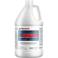 Fiberlock Shockwave Disinfectant Cleaner Concentrate  1 Gallon  Ideal For Water Restoration & Flood Mitigation  Hospital-Grade Disinfectant  High-Yield Formula