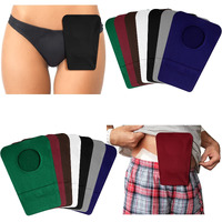 Mumufy 14 Pcs Ostomy Bag Pouch Covers For Women Men With Round Opening Care Protector Shower Wraps Cover Odor (Simple Style)