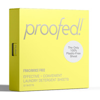 Proofed! Laundry Detergent Sheets  32 Count  Fragrance-Free  The Only 100% Plastic-Free Sheet  No Pva Or Pvoh  Hypoallergenic  Bio-Based Ingredients  Made In Usa  1 Box