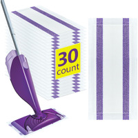 Zqziqi 30 Count Disposable Wetjet Pad Refills For Swiffer Wetjet Spray Wet Pads Refill  Heavy Duty Mop Pad Refills All Purpose Multi Surface Floor Cleaning