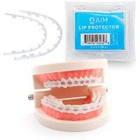 Aim Lip Protector For Braces  Comfort Covers For Braces  Orthodontic Mouth Guard For Braces  Wax Braces Cover  Lip Bumper  Lip Shield For Brackets  Braces Accessories (Lip Protector)