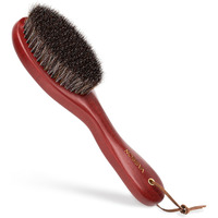 Vasson Clothes Brush  Pure Horse Bristle Garment Brush Removes Lint  Pet Hair  And Debris From Jackets  Hats  Hoods  Couch - Solid Beech Wood Handle