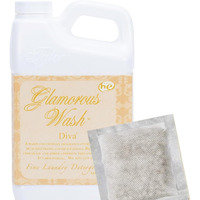 Tyler Candle Glamorous Wash Diva (32 Oz) Laundry Detergent/With Glamorous Sachet Single Pouch