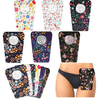 Mumufy 14 Pcs Ostomy Bag Pouch Covers For Women Men With Round Opening Care Protector Shower Wraps Cover Odor (Cute Style)