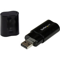Startech.Com Usb Sound Card - 3.5Mm Audio Adapter - External Sound Card - Black - External Sound Card  Taa (Icusbaudiob)
