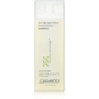 Giovanni Tea Tree Triple Treat Invigorating Shampoo - Cooling Peppermint  Eucalyptus & Rosemary  Helps Strengthen & Rejuvenate Hair & Scalp  Salon Quality  Paraben Free - 8.5 Oz (1 Pack)