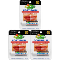 Dr. Dan's Cortibalm- 3 Pack- For Dry Cracked Lips - Healing Lip Balm For Severely Chapped Lips - Designed For Men  Women And Children