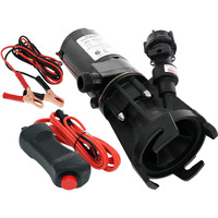 Flojet 18555-000A Portable Rv Waste Pump With Garden Hose Discharge Port - 12 Vdc Motor