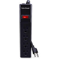 Cyberpower Csb404 Essential Surge Protector  450J/125V  4 Outlets  4Ft Power Cord  Black