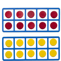 Learning Advantage Giant Magnetic Foam Ten Frames - In Home Learning Manipulative For Early Math - 2 Frames With 20 Disks - Teach Number Concepts  Addition And Subtraction