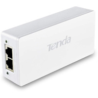 Tenda Poe Injector 48V  Ieee802.3At Gigabit Poe Injector Up To 30W  Compatible With Ieee 802.3Af  Rj45 Port  Passive Poe 10 / 100Mbps  Distance Up To 100 Meters  Plug And Play(Poe30G-At)